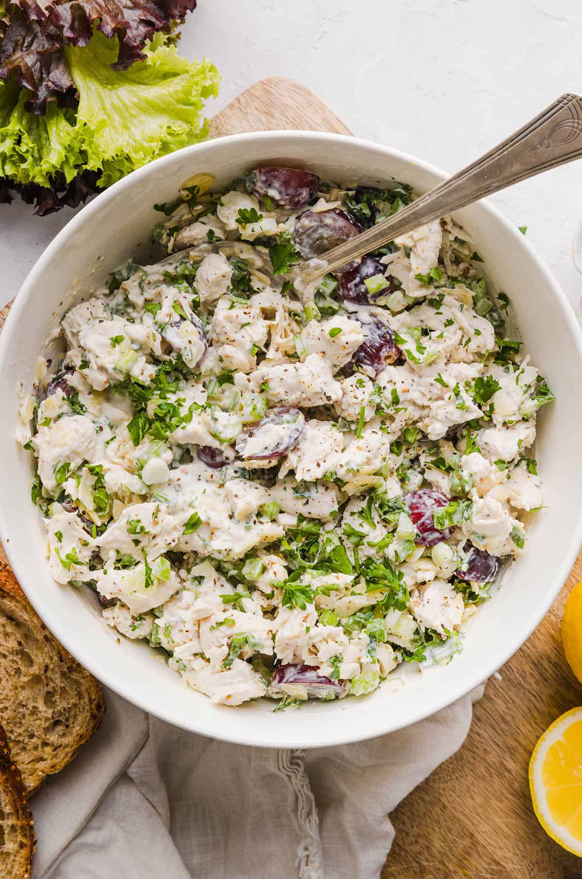 The Secret to Healthy Chicken Salad: Greek Yogurt & Cottage Cheese